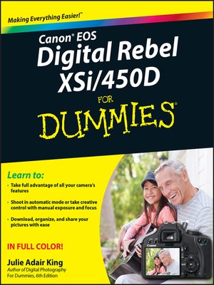 cover image of Canon EOS Digital Rebel XSi/450D For Dummies